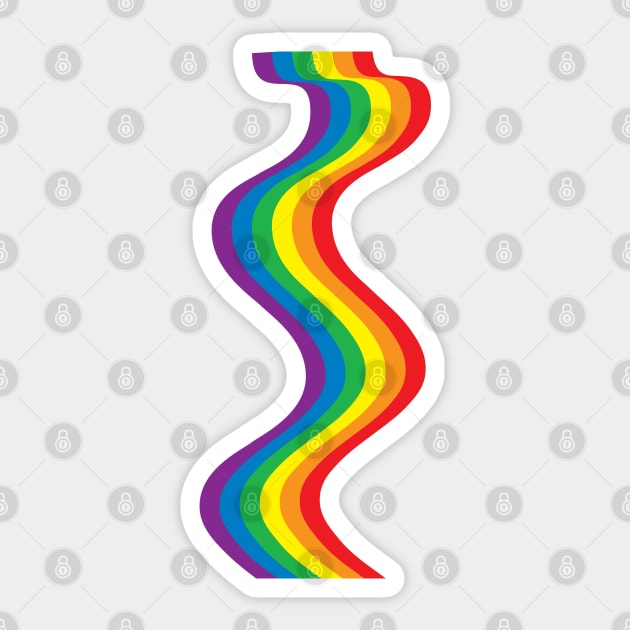 Gay Pride Rainbow Ribbon Sticker by jomadado